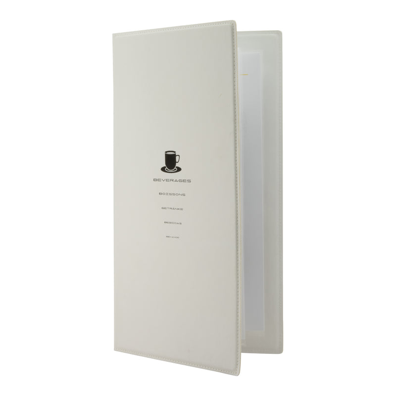 Load image into Gallery viewer, Securit Menu Holders - Design - White 35,2x18,5x0,8cm - Pack of 10
