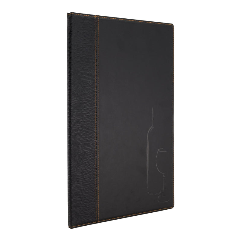 Load image into Gallery viewer, Securit Menu Set - Trendy Wine Card A4 Black - 10 Menu Holders + 20 Extra Pouches
