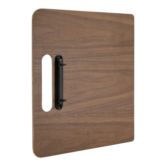 Securit Front-of-House Set - Walnut A4 Chopping Board - 10 Menu Holders + 10 Bill Presenters