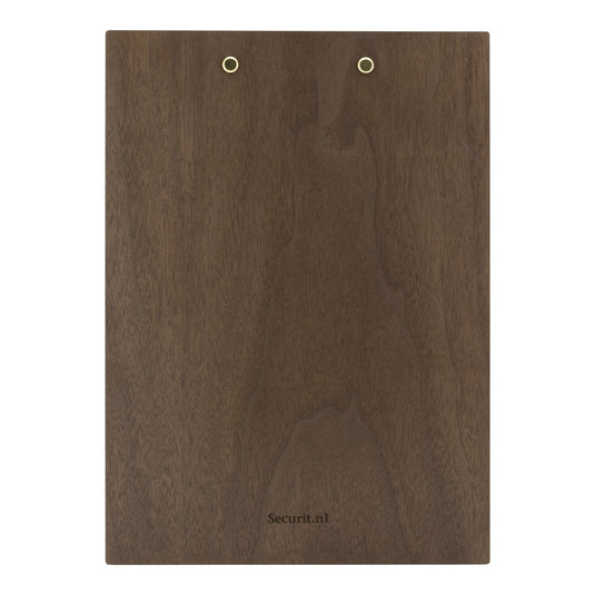 Securit Menu Holders - Walnut - Walnut 312x23x2cm - Pack of 10