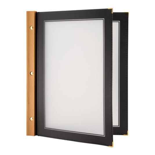 Securit Menu Holders - Wood - Black 32,2x26,6x2cm - Pack of 10