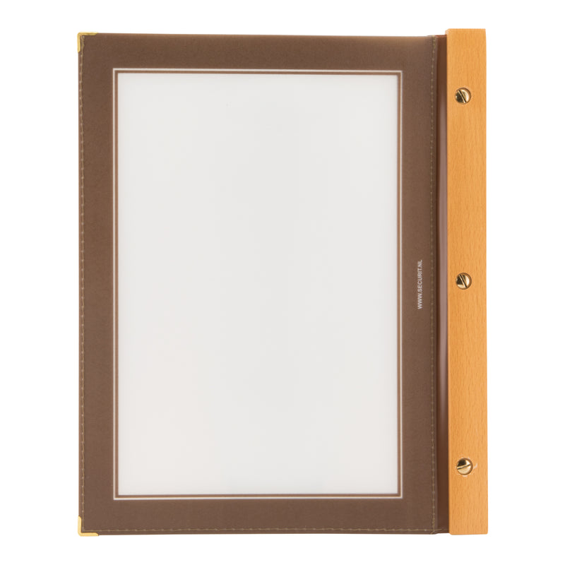 Load image into Gallery viewer, Securit Menu Holders - Wood - Brown 32,2x26,6x2cm - Pack of 10
