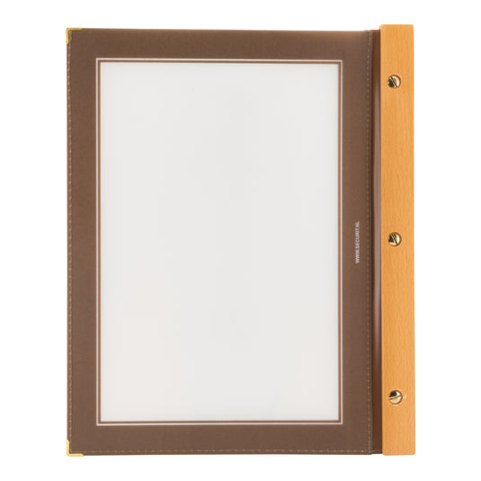 Securit Menu Holders - Wood - Brown 32,2x26,6x2cm - Pack of 10