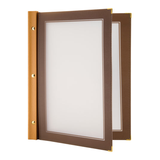 Securit Menu Holders - Wood - Brown 32,2x26,6x2cm - Pack of 10