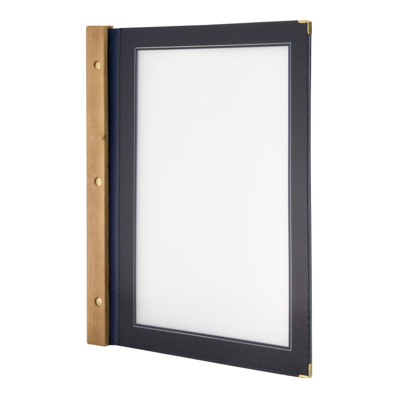 Load image into Gallery viewer, Securit Menu Holders - Wood - Blue 32,2x26,6x2cm - Pack of 10
