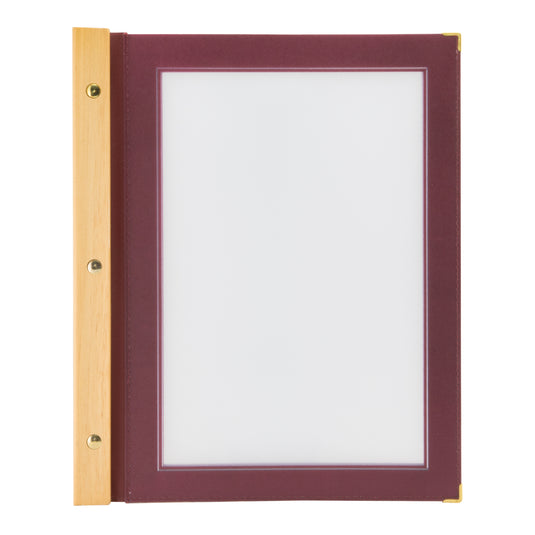 Securit Menu Holders - Wood - Wine Red 32,2x26,6x2cm - Pack of 10