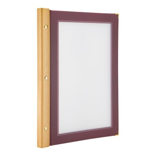 Securit Menu Holders - Wood - Wine Red 32,2x26,6x2cm - Pack of 10