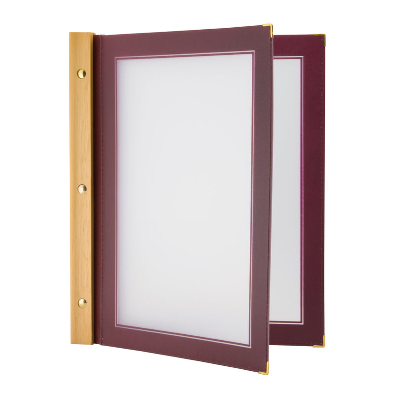 Load image into Gallery viewer, Securit Menu Holders - Wood - Wine Red 32,2x26,6x2cm - Pack of 10
