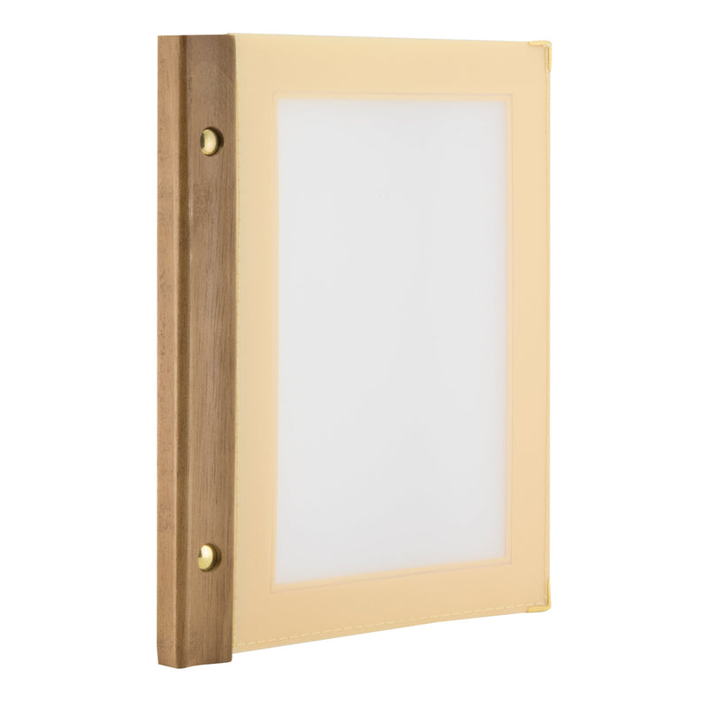 Load image into Gallery viewer, Securit Menu Set - Wood A5 Beige - 10 Menu Holders + 20 Extra Pouches - in use
