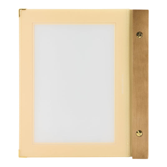 Securit Menu Set - Wood A5 Beige - 10 Menu Holders + 20 Extra Pouches