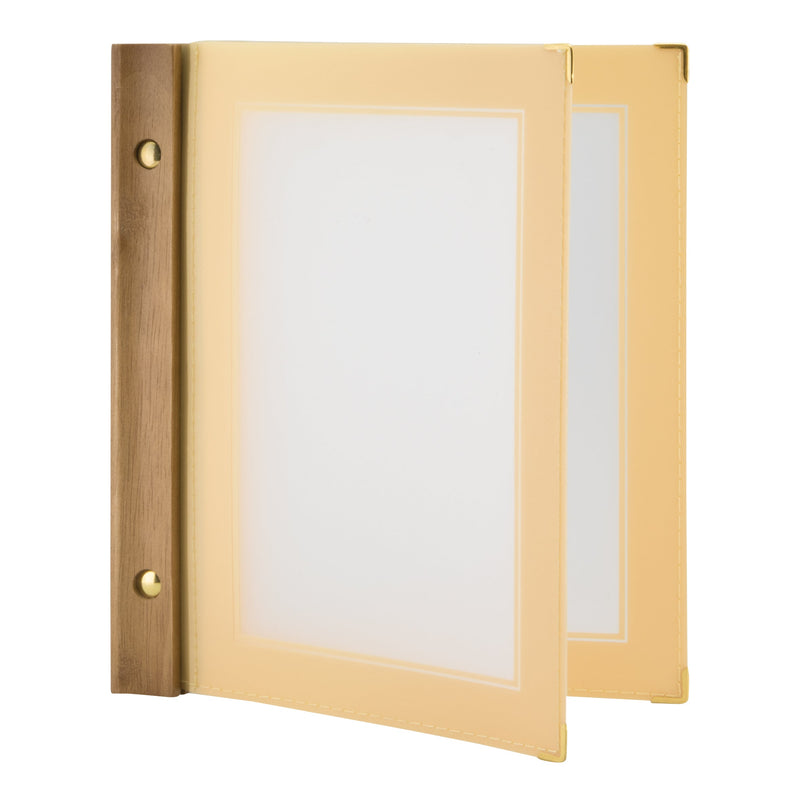 Load image into Gallery viewer, Securit Menu Set - Wood A5 Beige - 10 Menu Holders + 20 Extra Pouches
