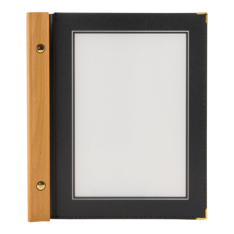 Load image into Gallery viewer, Securit Menu Holders - Wood - Black 24x20,5x2cm - Pack of 10

