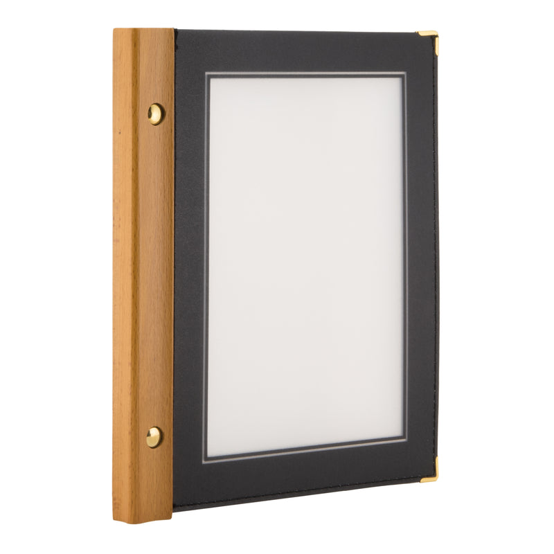 Load image into Gallery viewer, Securit Menu Holders - Wood - Black 24x20,5x2cm - Pack of 10

