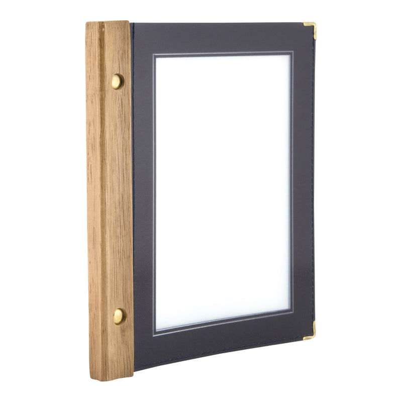 Load image into Gallery viewer, Securit Menu Set - Wood A5 Blue - 10 Menu Holders + 20 Extra Pouches
