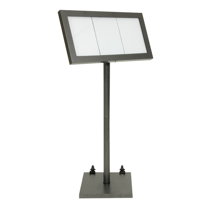 Load image into Gallery viewer, Securit Information Displays - Coated Steel - Gun Grey 135x40x40cm
