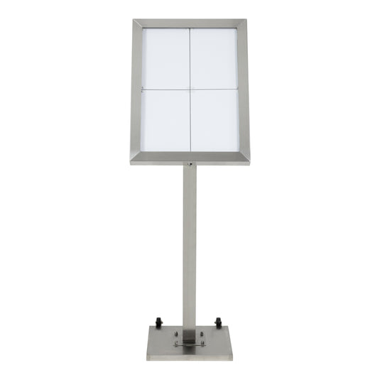 Securit Information Displays - Accessories - Stainless Steel 127x40x40cm