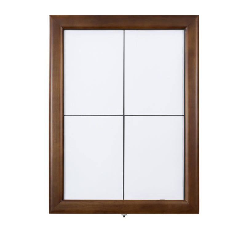 Load image into Gallery viewer, Securit Information Display Set - Classic Dark Brown 4A4 LED - Display + Pole &amp; Base + Battery
