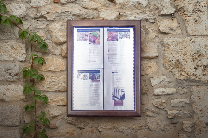 Load image into Gallery viewer, Securit Information Displays - Classic - Dark Brown 69,7x53x6,4cm - in use
