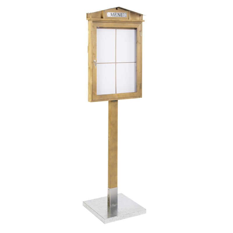 Load image into Gallery viewer, Securit Information Displays - Rustic - Wood, Zinc 184,3x57,5x40,1cm
