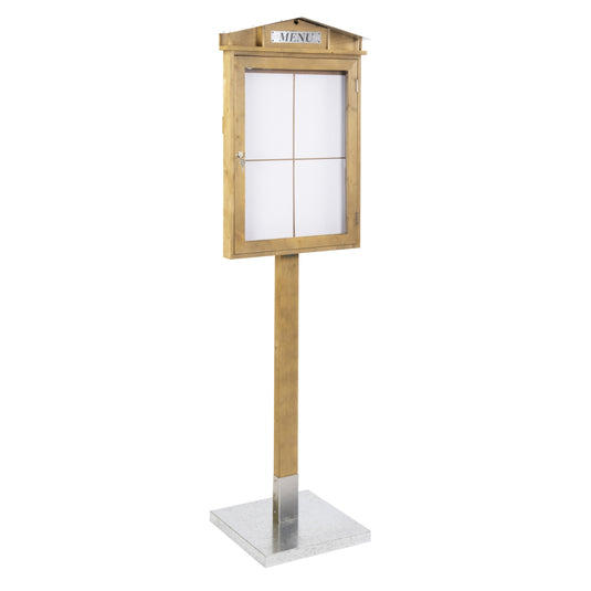 Securit Information Displays - Rustic - Wood, Zinc 184,3x57,5x40,1cm
