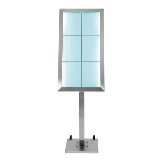 Securit Information Displays - Stainless Steel - Stainless Steel 99x52x5cm
