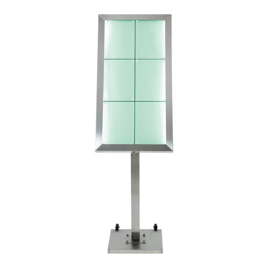 Securit Information Displays - Stainless Steel - Stainless Steel 99x52x5cm