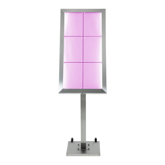 Securit Information Displays - Stainless Steel - Stainless Steel 99x52x5cm
