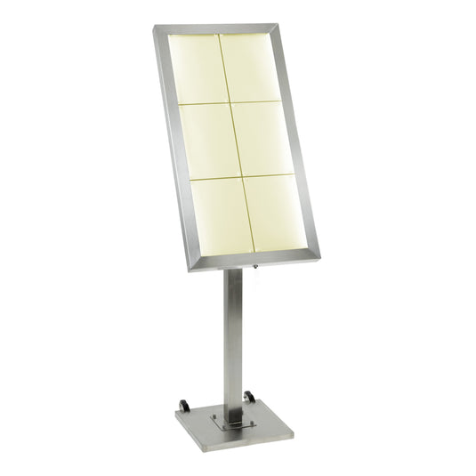 Securit Information Displays - Stainless Steel - Stainless Steel 121x15x6cm
