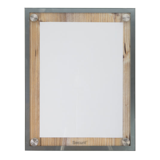 Securit Information Displays - Glass Star - Oak 36,8x28,1x3cm