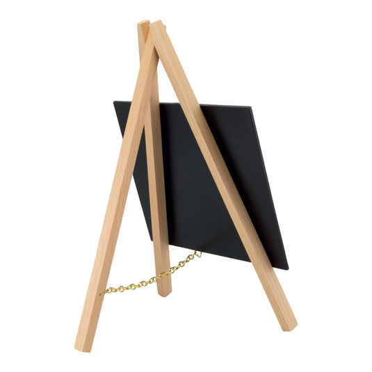 Securit Table Chalkboards - Mini Easel - Beech 24,4x15x13,5cm - Pack of 6