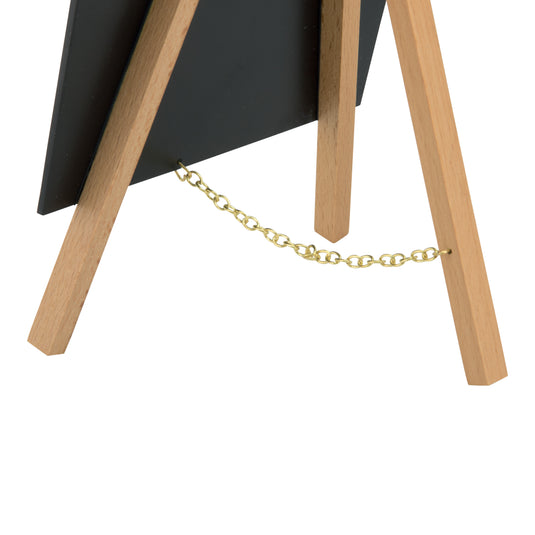 Securit Table Chalkboards - Mini Easel - Beech 24,4x15x13,5cm - Pack of 10