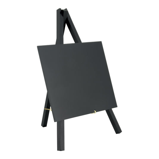 Securit Table Chalkboard Set - Mini Easel Black (10 Sets of 3) - 30 Easels + White Markers
