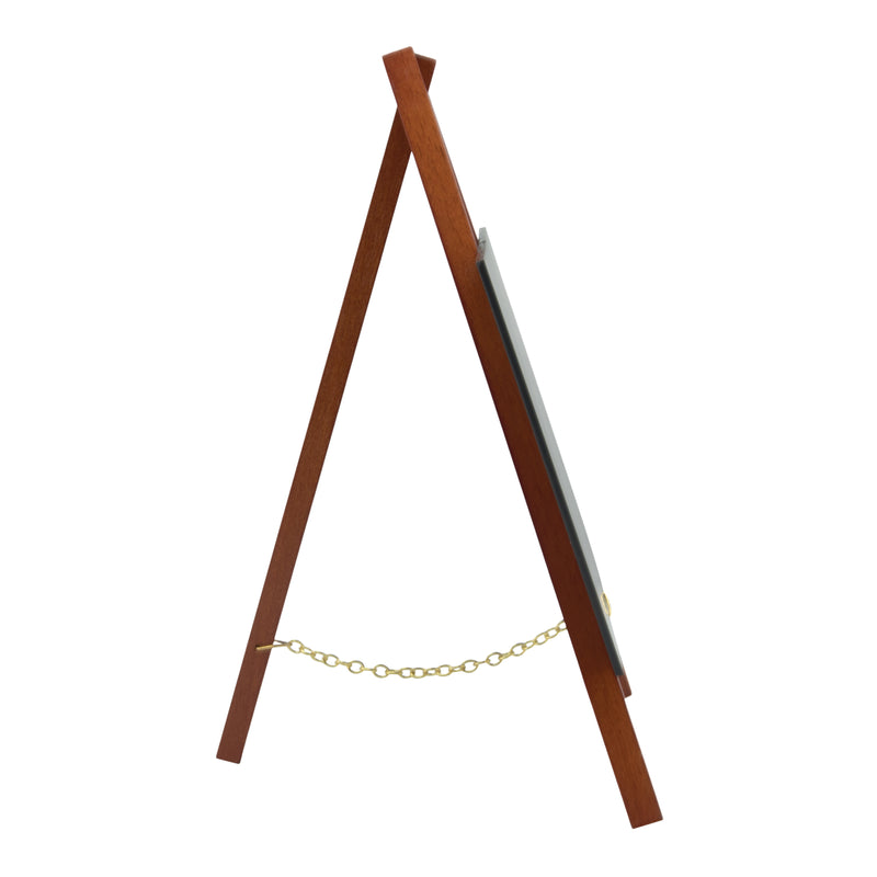 Load image into Gallery viewer, Securit Table Chalkboards - Mini Easel - Mahogany 24,4x15x13,5cm - Pack of 6
