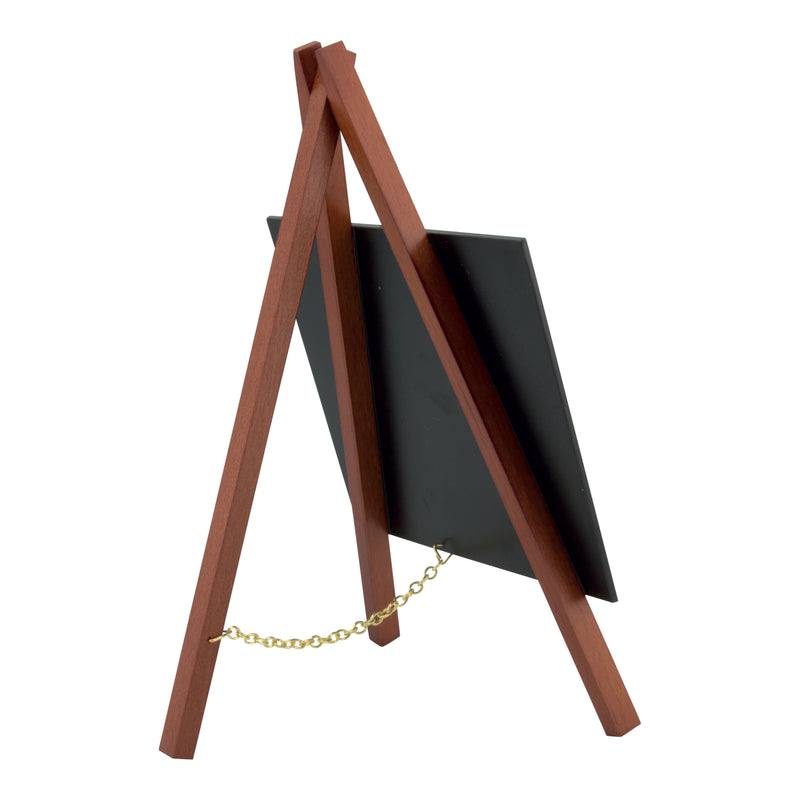 Load image into Gallery viewer, Securit Table Chalkboards - Mini Easel - Mahogany 24,4x15x13,5cm - Pack of 6
