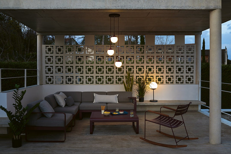 Load image into Gallery viewer, Fermob Mooon! Triple Pendant Lights – lifestyle
