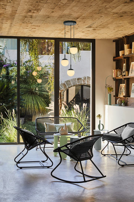 Fermob Mooon! Triple Pendant Lights – lifestyle