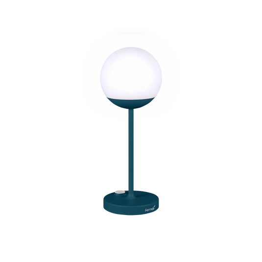 Fermob Mooon! Wireless Table Lamp H.41 cm – Acapulco Blue