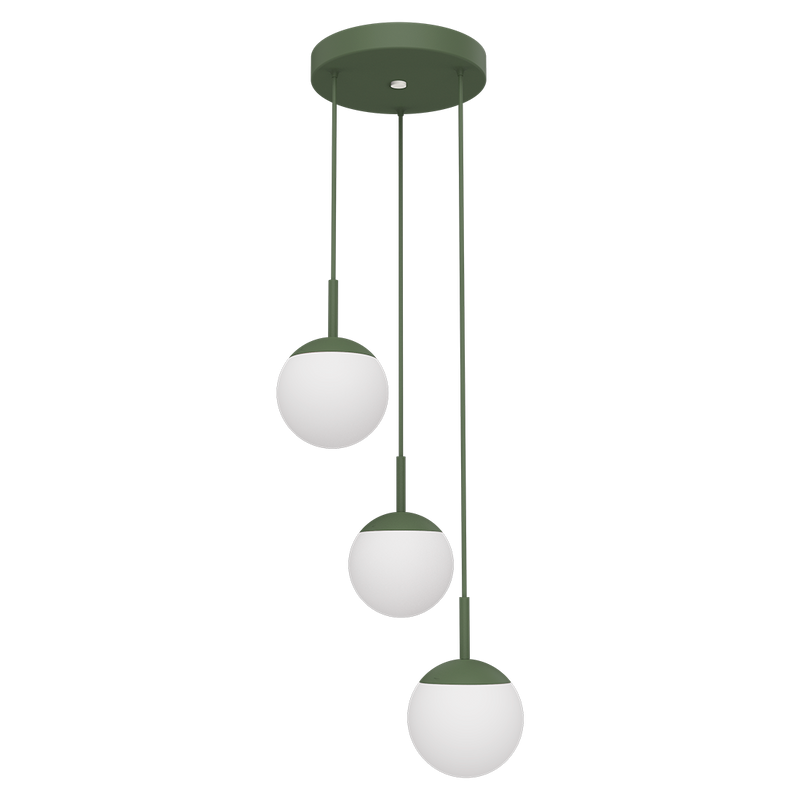 Load image into Gallery viewer, Fermob Mooon! Triple Pendant Lights Ø15 cm – Cactus
