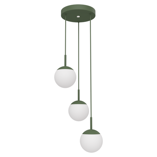 Fermob Mooon! Triple Pendant Lights Ø15 cm – Cactus