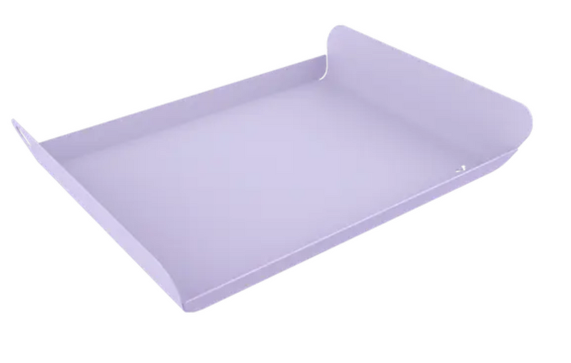 Load image into Gallery viewer, Fermob ALTO metal tray, 23 x 17 cm, outdoor serving tray with a sleek, modern design in a marshmallow color.
