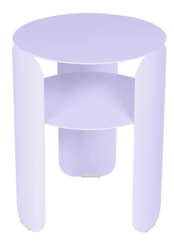 Load image into Gallery viewer, Fermob Bebop Side Table with 35cm diameter in anthracite metal, outdoor offset table design featuring a sleek, modern look.
