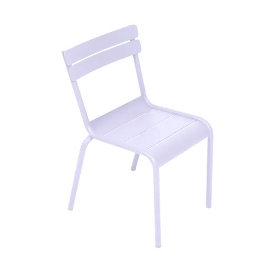 Fermob Luxembourg Kid Chair in marshmallow color, designed for children, suitable for restaurant or corner furniture settings.