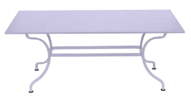 Load image into Gallery viewer, Fermob Romane table measuring 180x100 cm with space for up to 8 guests, featuring a sleek, modern outdoor table design.
