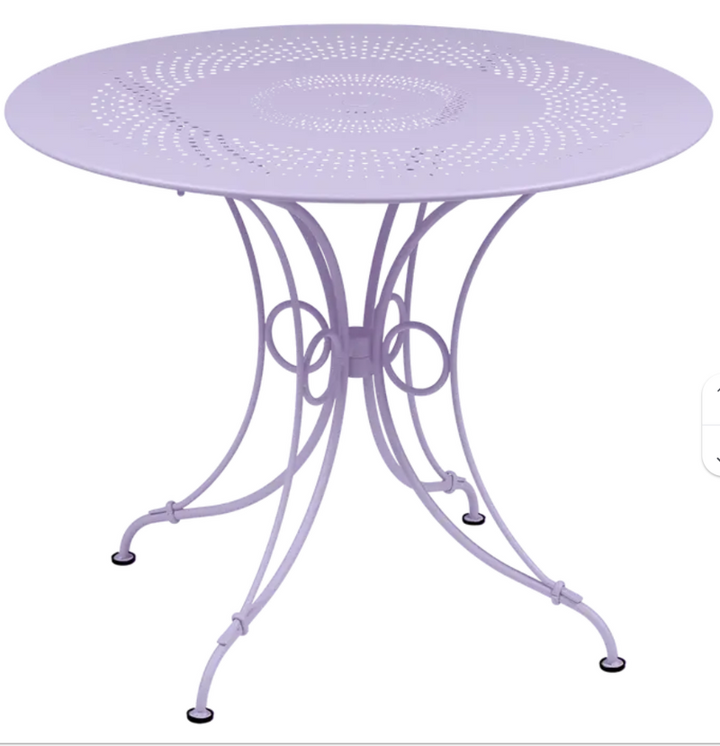 Load image into Gallery viewer, Fermob 1900 outdoor table with 96cm diameter, round metal table for garden or patio outdoor furniture.
