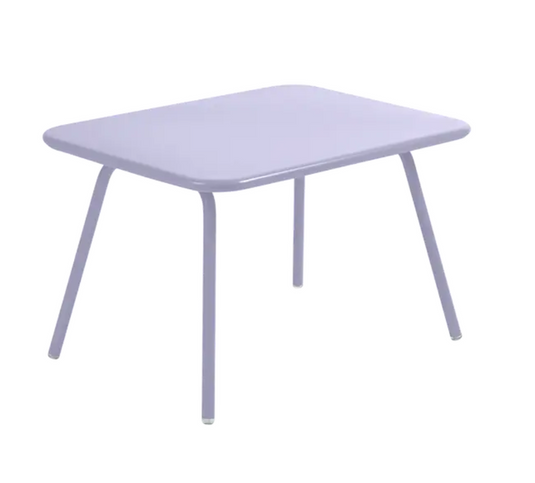 Fermob Luxembourg kids' table in marshmallow blue, designed for children’s indoor or outdoor use in a modern style.