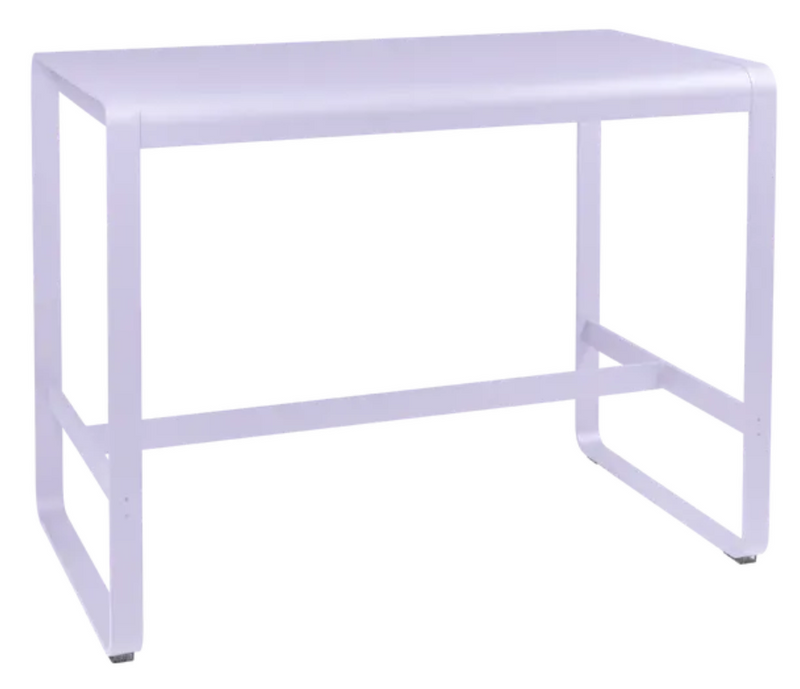Load image into Gallery viewer, Fermob Bellevie high lounge table 140x80 cm in outdoor metal with a sleek marshmallow finish, perfect for outdoor seating areas.
