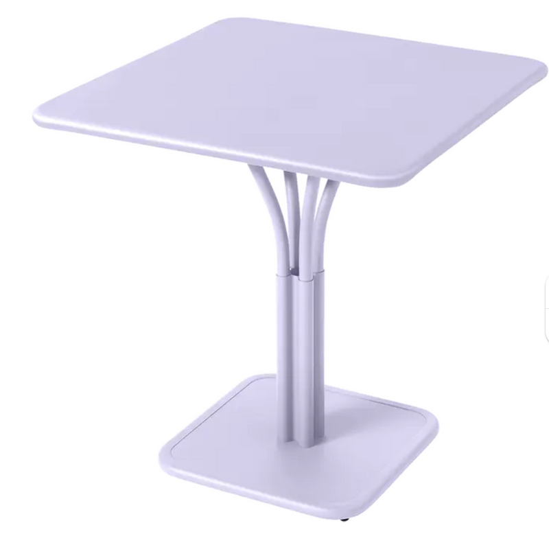 Load image into Gallery viewer, Fermob Luxembourg metal table with 71x71 inch solid aluminum top, suitable for outdoor dining and restaurant settings.
