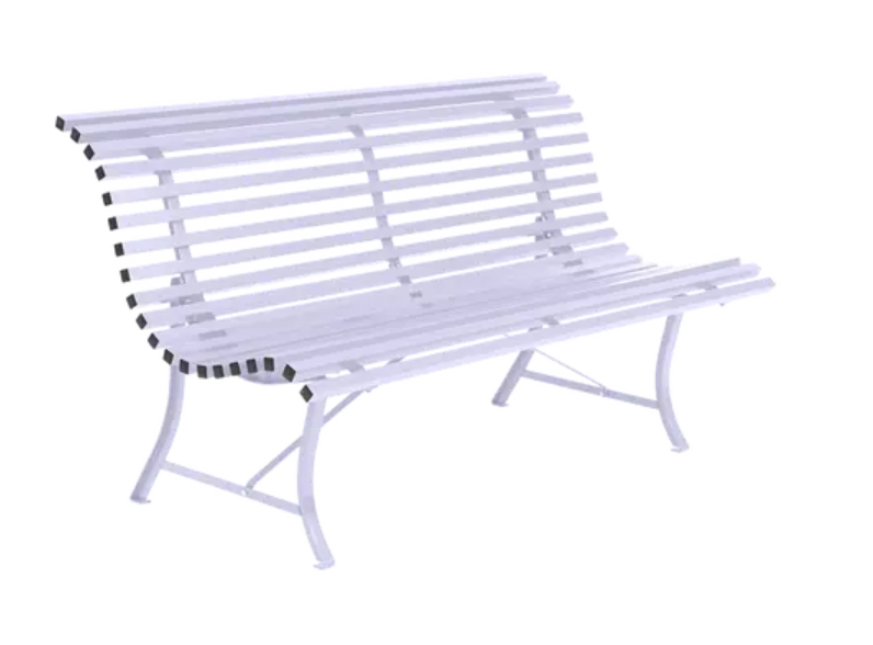 Load image into Gallery viewer, Louisiane 150cm outdoor folding bench by Fermob, steel frame, suitable for garden or commercial outdoor seating.
