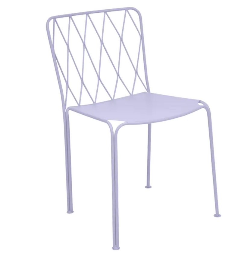 Load image into Gallery viewer, Fermob Kintbury stackable outdoor metal chair with a sleek, modern design, suitable for patio or restaurant outdoor furniture.
