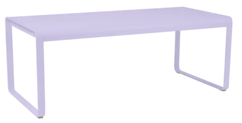 Load image into Gallery viewer, Fermob Bellevie outdoor metal dining table, 196x90 cm, eight-seater, with a sleek, modern design for outdoor dining spaces.

